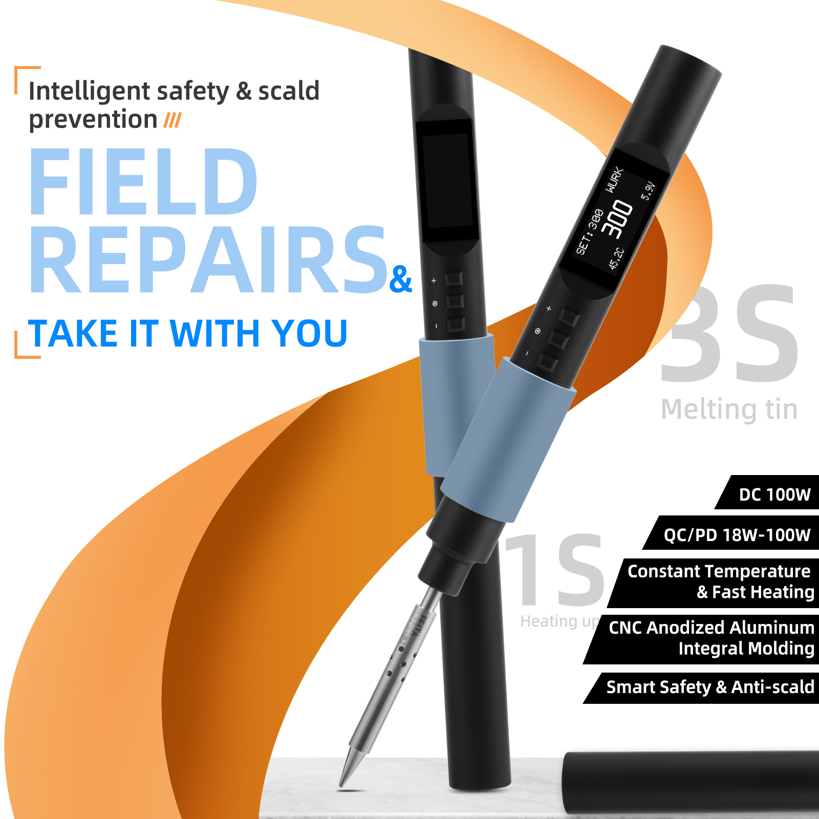 Tools For Electronic Workshop - FEITA PTS200 Soldering Iron Kit for