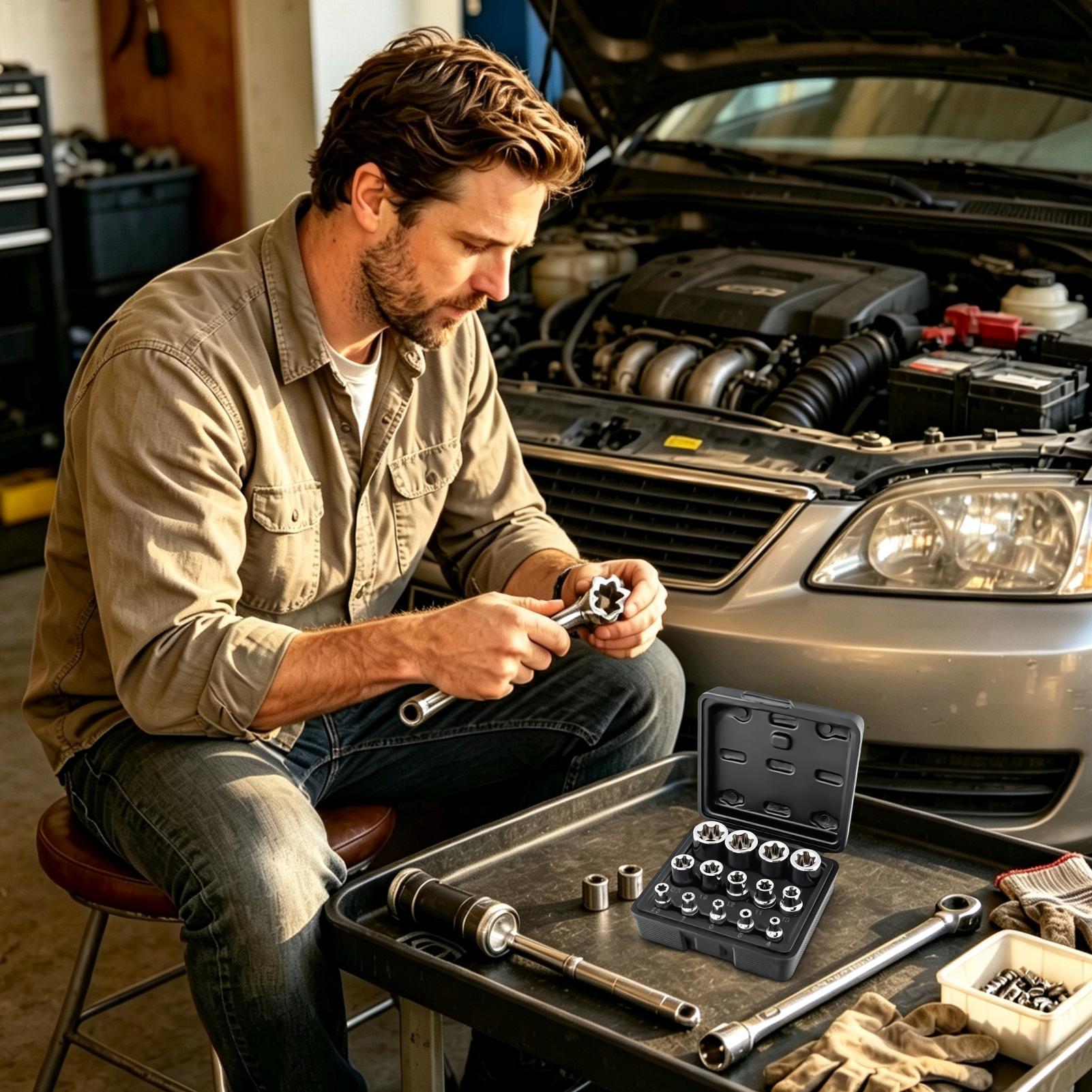 Socket Set Portable Heavy-Duty - Tools & Workshop Equipment ulasan dan harga