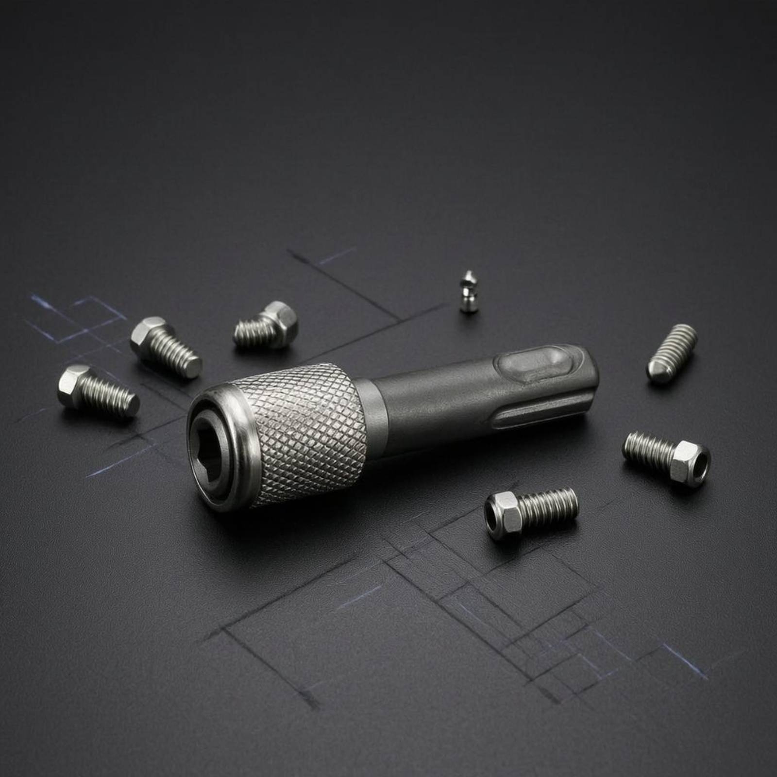 Hex Shank Socket Adapter Knurl - Tools & Workshop Equipment ulasan dan harga