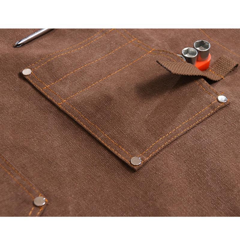 Canvas Apron With Printed Logo - Workshop Tools Logo ulasan dan harga
