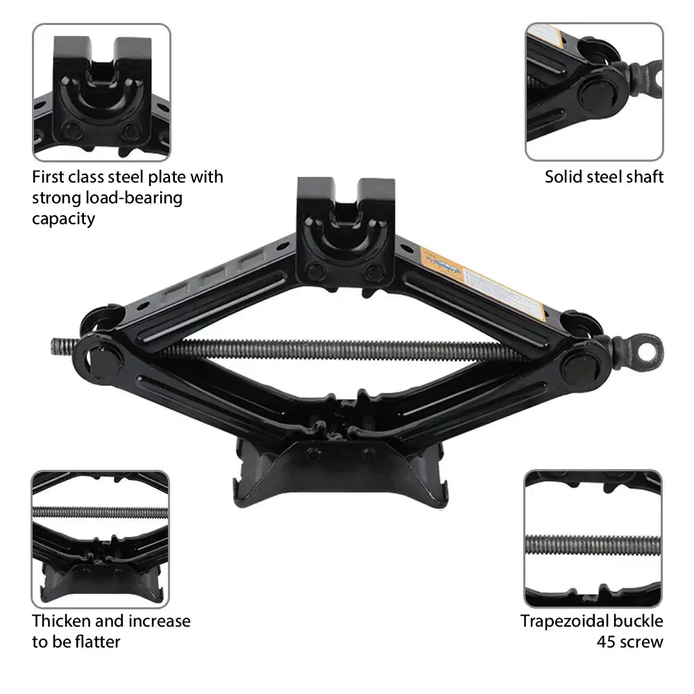 2T/3T Car Scissor Jack Manual  - Workshop Cutting Tools ulasan dan harga