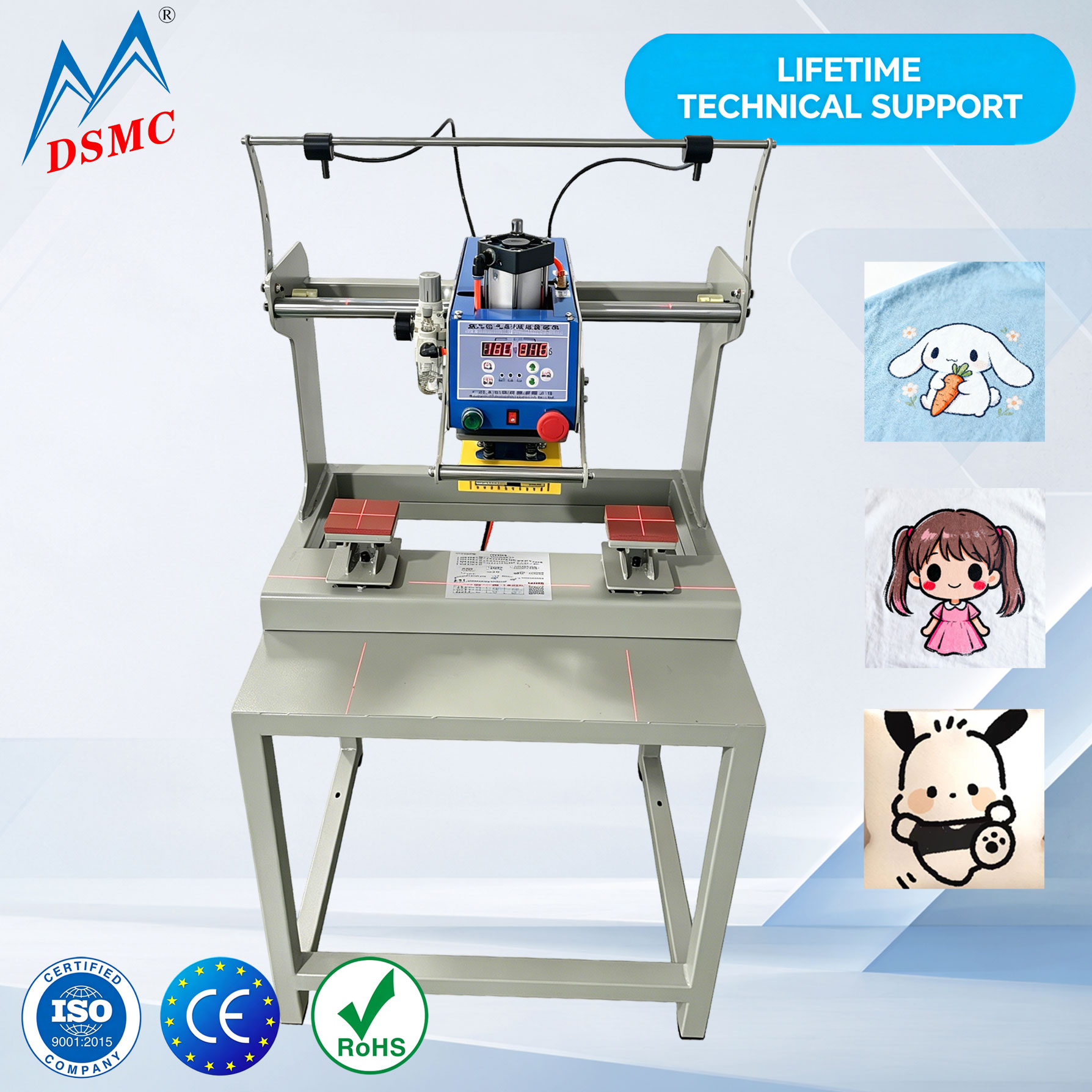 Double Station Heat Press Mach - Workshop Tools Logo ulasan dan harga