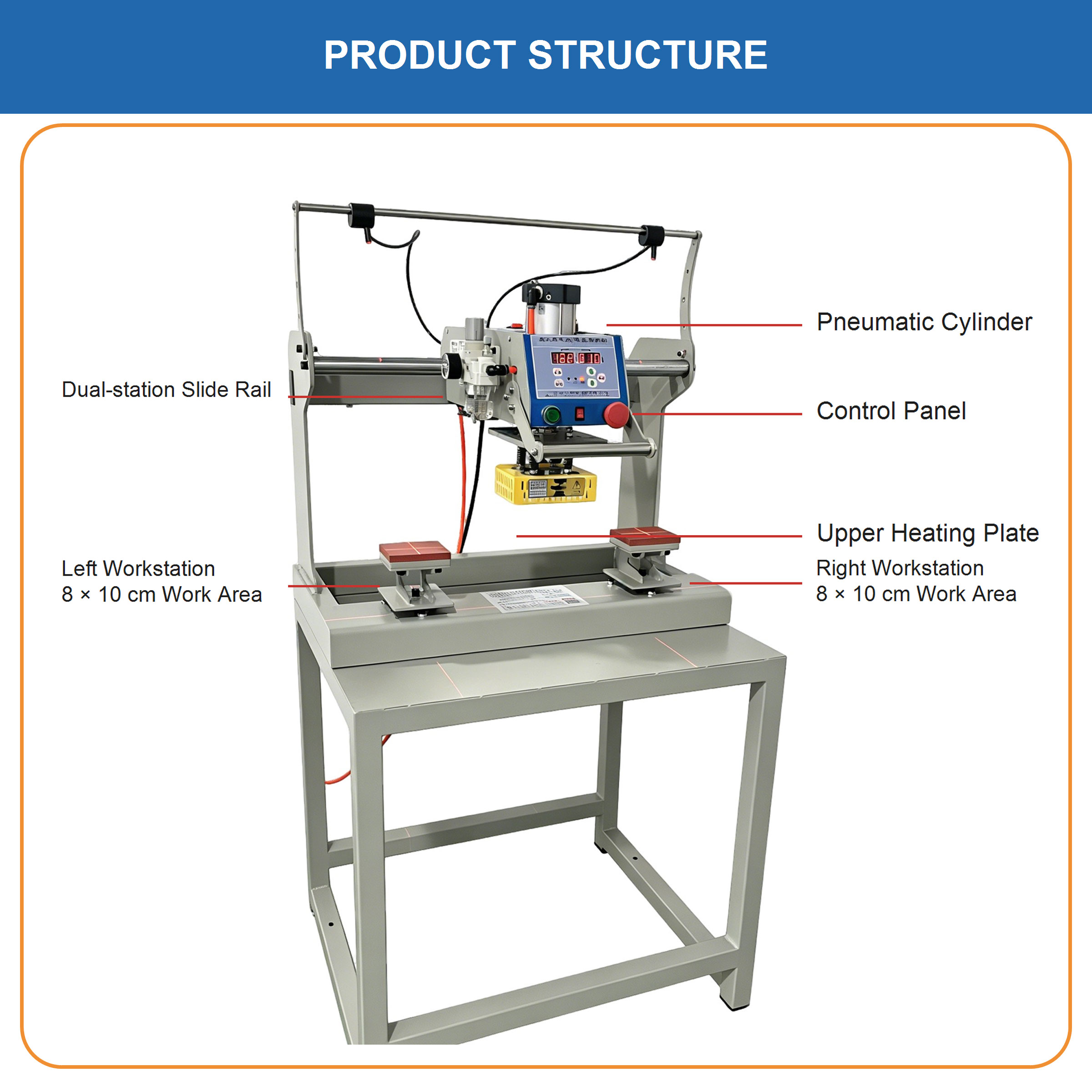 Double Station Heat Press Mach - Workshop Tools Logo ulasan dan harga