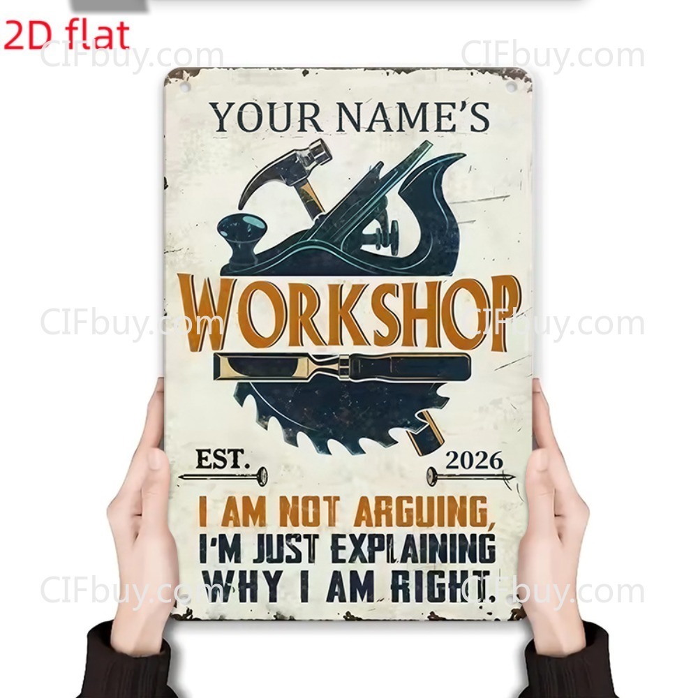 Custom Name Workshop Metal Sig - Workshop Tools And Names ulasan dan harga